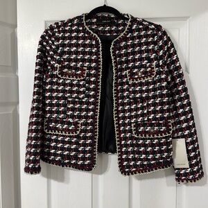 Zara Chic tweed blazer, size M